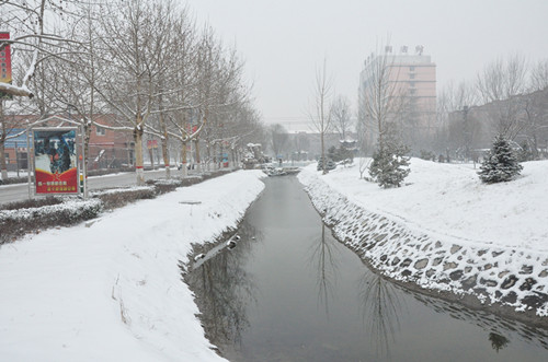 雪中的河北科技学院