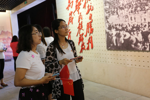 保定贺阳教育集团组织党员到阜平城南庄纪念馆开展主题教育活动